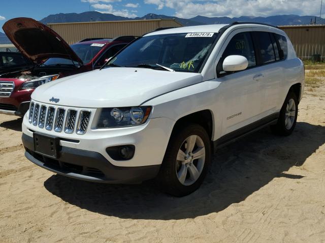 1C4NJDEB2HD191672 - 2017 JEEP COMPASS LA WHITE photo 2