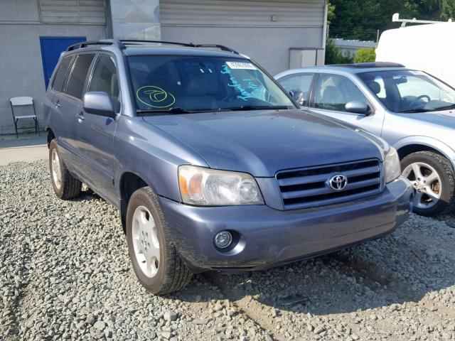 JTEEP21AX60166082 - 2006 TOYOTA HIGHLANDER BLUE photo 1