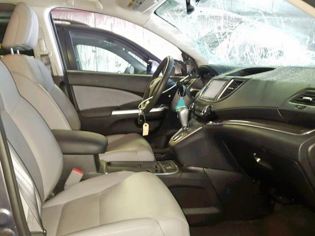 2HKRM4H71GH719050 - 2016 HONDA CR-V EXL SILVER photo 5