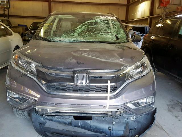 2HKRM4H71GH719050 - 2016 HONDA CR-V EXL SILVER photo 9