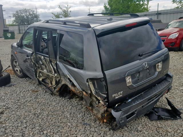 5FNYF18328B024089 - 2008 HONDA PILOT SE SILVER photo 3