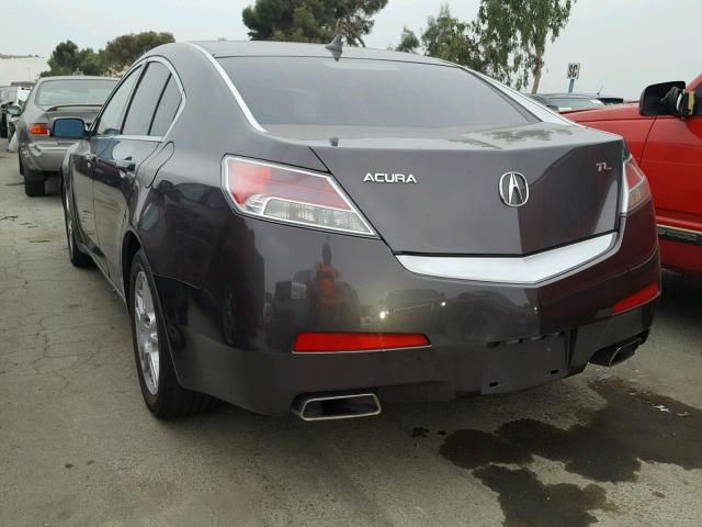 19UUA8F29AA021559 - 2010 ACURA TL GRAY photo 3