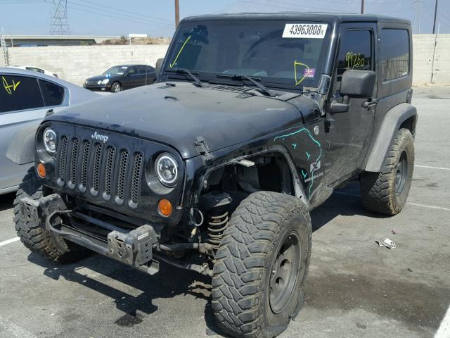 1J4FA24167L177337 - 2007 JEEP WRANGLER X BLACK photo 2