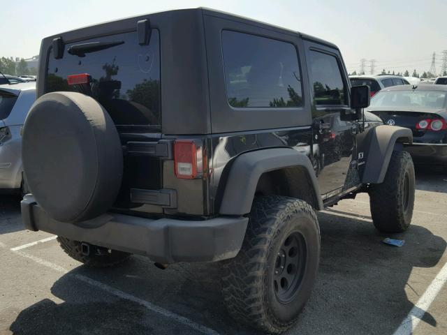 1J4FA24167L177337 - 2007 JEEP WRANGLER X BLACK photo 4