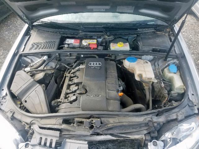 WAUDF78E58A165876 - 2008 AUDI A4 2.0T QU GRAY photo 7