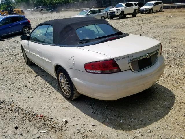 1C3EL55R64N407318 - 2004 CHRYSLER SEBRING LX WHITE photo 3