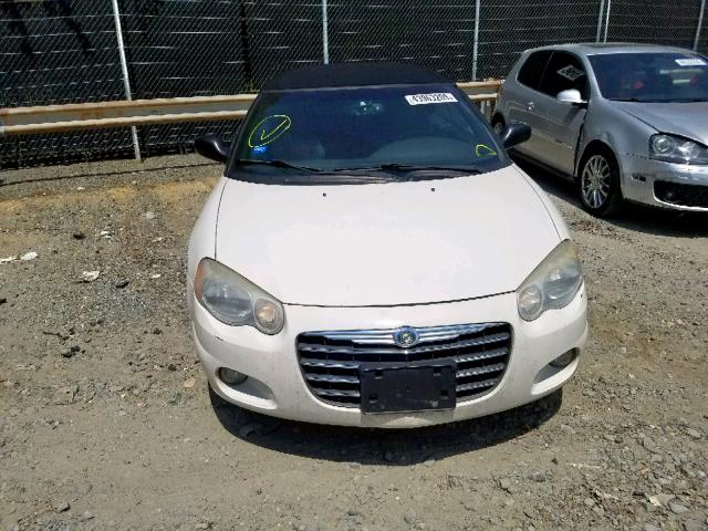 1C3EL55R64N407318 - 2004 CHRYSLER SEBRING LX WHITE photo 9