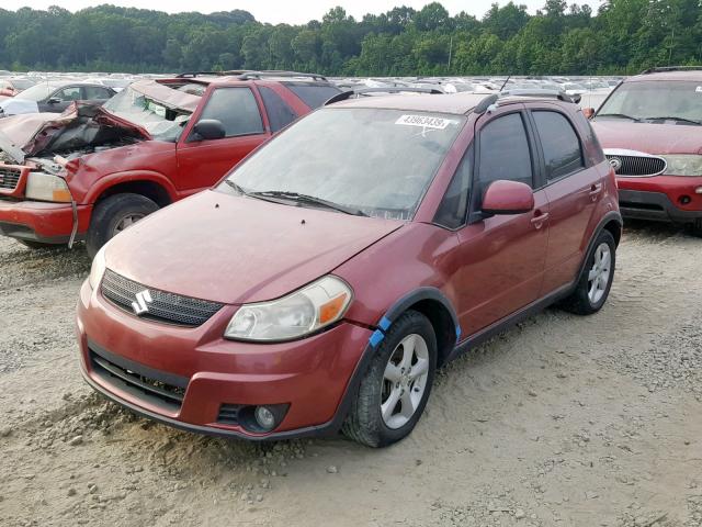 JS2YA417385100021 - 2008 SUZUKI SX4 TOURIN RED photo 2