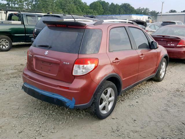 JS2YA417385100021 - 2008 SUZUKI SX4 TOURIN RED photo 4