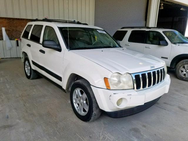 1J4HS48N55C570435 - 2005 JEEP GRAND CHER WHITE photo 1