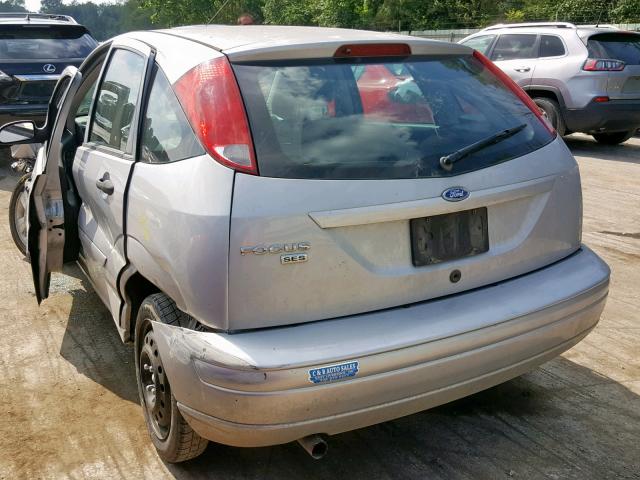 1FAHP37N27W347974 - 2007 FORD FOCUS ZX5 SILVER photo 3