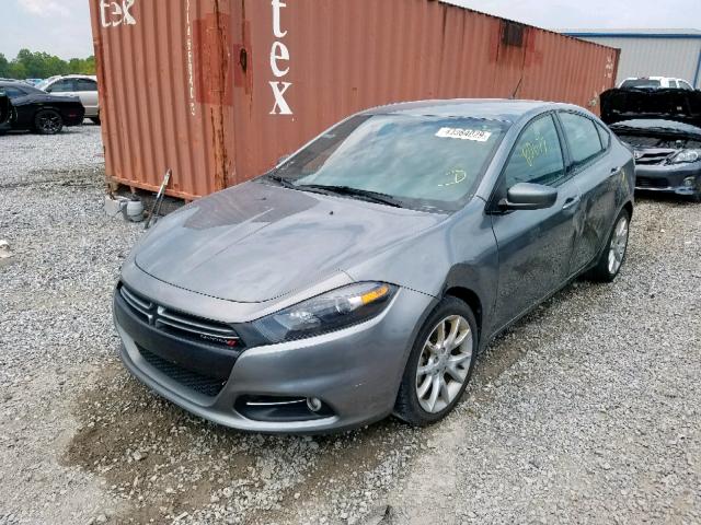 1C3CDFBA4DD107078 - 2013 DODGE DART SXT GRAY photo 2