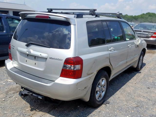 JTEEP21A850095236 - 2005 TOYOTA HIGHLANDER SILVER photo 4