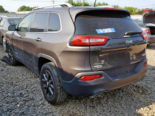 1C4PJMCS4FW538593 - 2015 JEEP CHEROKEE L GRAY photo 3