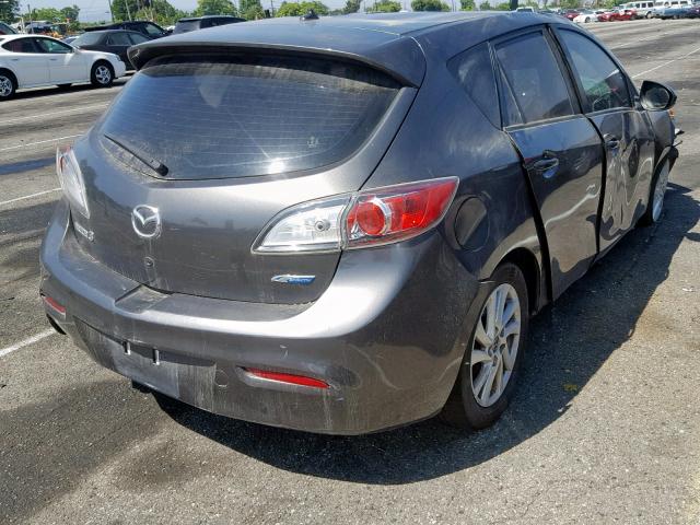 JM1BL1LP5D1726922 - 2013 MAZDA 3 I GRAY photo 4