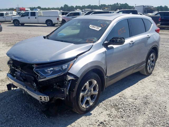 7FARW1H82JE033398 - 2018 HONDA CR-V EXL SILVER photo 2