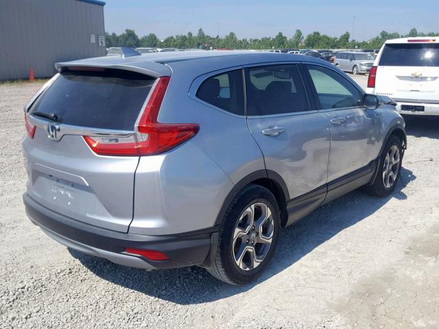 7FARW1H82JE033398 - 2018 HONDA CR-V EXL SILVER photo 4