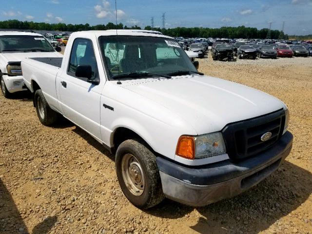 1FTYR10E35PB04510 - 2005 FORD RANGER WHITE photo 1