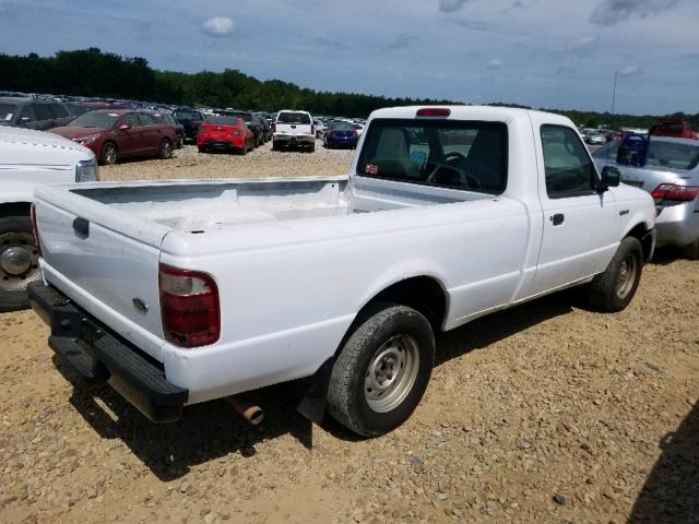 1FTYR10E35PB04510 - 2005 FORD RANGER WHITE photo 4