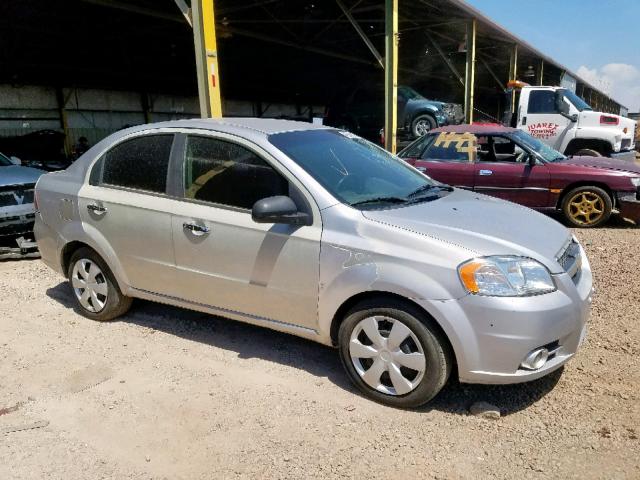 KL1TG56E49B396175 - 2009 CHEVROLET AVEO LT SILVER photo 1