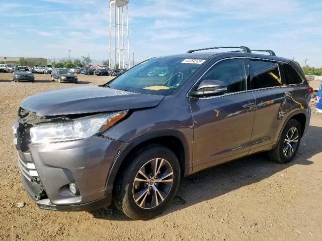 5TDZZRFH9JS265058 - 2018 TOYOTA HIGHLANDER GRAY photo 2