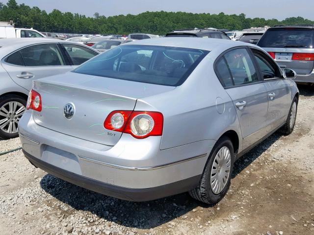 WVWUK73C87P010576 - 2007 VOLKSWAGEN PASSAT SILVER photo 4