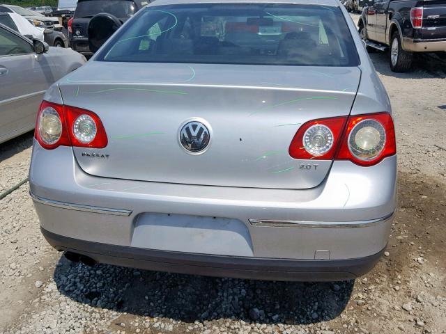 WVWUK73C87P010576 - 2007 VOLKSWAGEN PASSAT SILVER photo 9