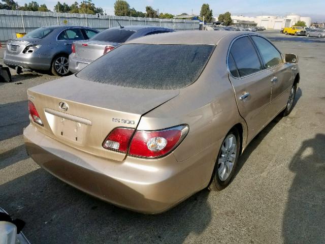 JTHBF30G520050917 - 2002 LEXUS ES 300 GOLD photo 4