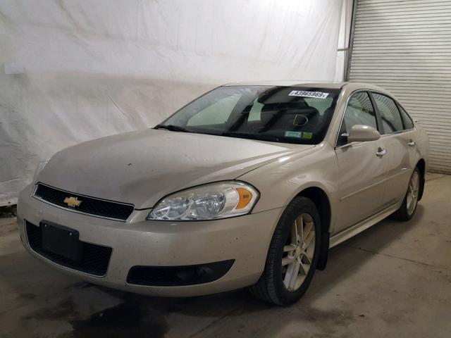 2G1WC5E34C1157727 - 2012 CHEVROLET IMPALA LTZ GOLD photo 2