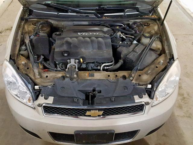 2G1WC5E34C1157727 - 2012 CHEVROLET IMPALA LTZ GOLD photo 7