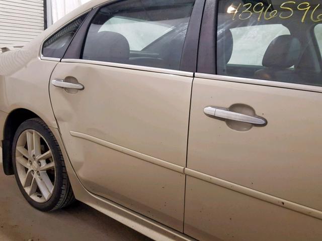 2G1WC5E34C1157727 - 2012 CHEVROLET IMPALA LTZ GOLD photo 9