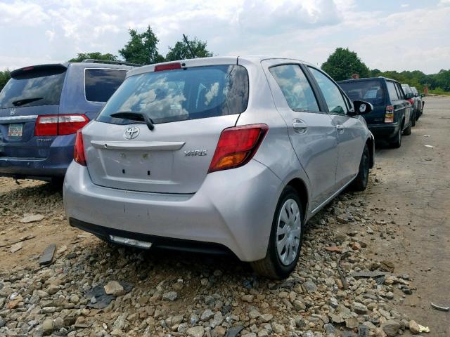 VNKKTUD36HA078159 - 2017 TOYOTA YARIS L SILVER photo 4