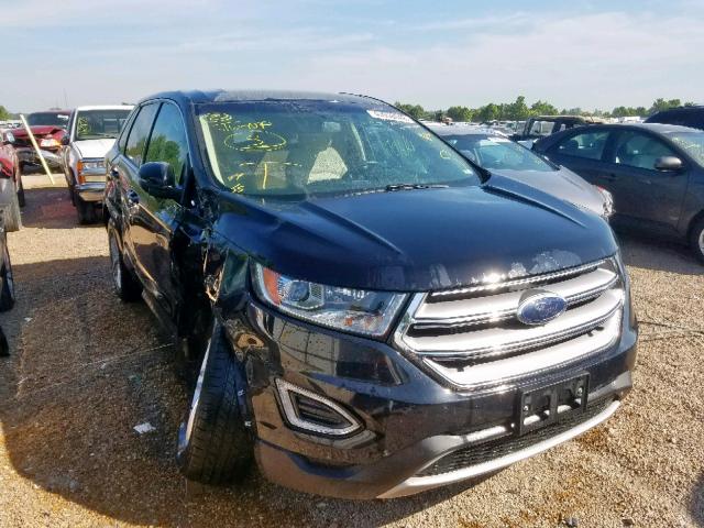 2FMPK4J89HBB76216 - 2017 FORD EDGE SEL BLACK photo 1