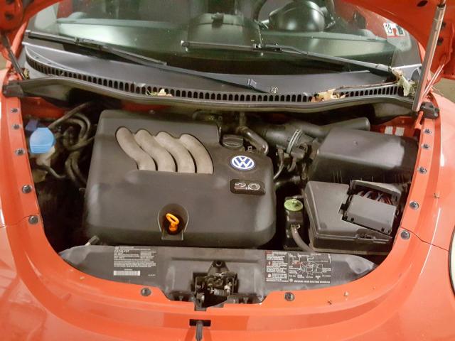 3VWBK21C83M422197 - 2003 VOLKSWAGEN NEW BEETLE ნარინჯისფერი ფოტო 7