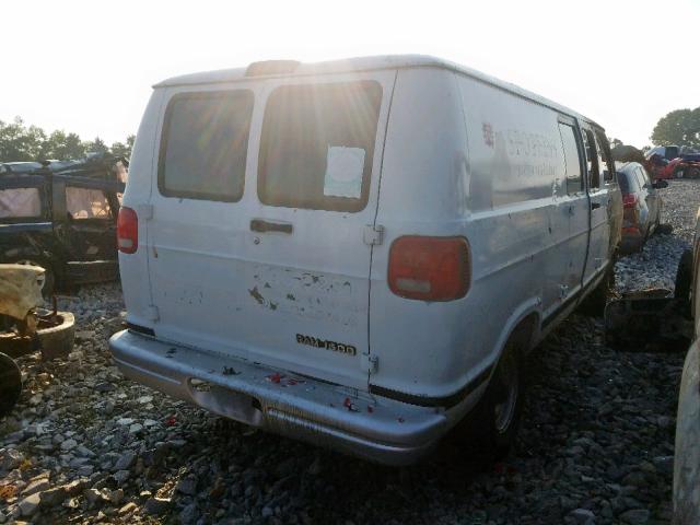 2B7HB11Y72K108995 - 2002 DODGE RAM VAN B1 WHITE photo 4