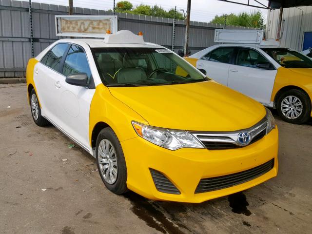 4T1BD1FK6CU045464 - 2012 TOYOTA CAMRY HYBR TWO TONE photo 1