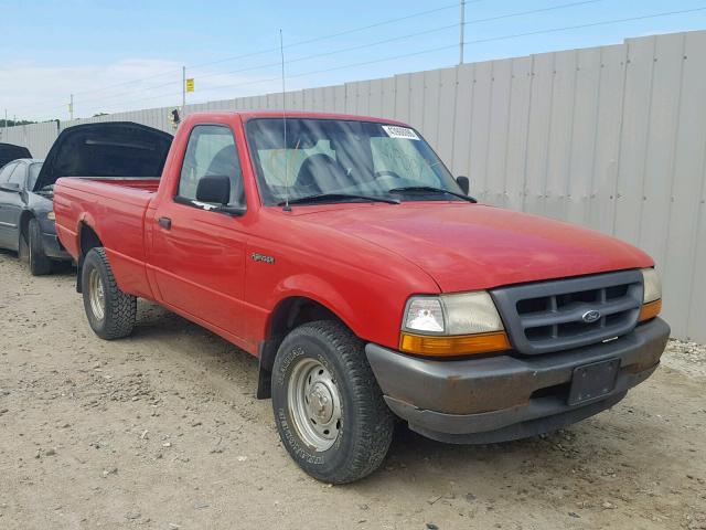1FTYR10C0YPB28394 - 2000 FORD RANGER RED photo 1