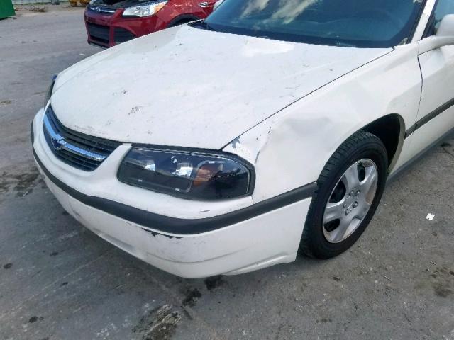 2G1WF52K349420554 - 2004 CHEVROLET IMPALA CREAM photo 9