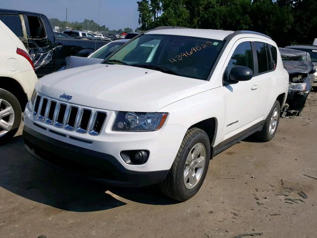 1C4NJCBA1ED812353 - 2014 JEEP COMPASS SP თეთრი ფოტო 2