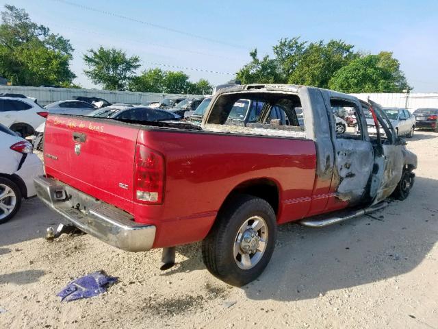 3D7KR29C76G226036 - 2006 DODGE RAM 2500 RED photo 4