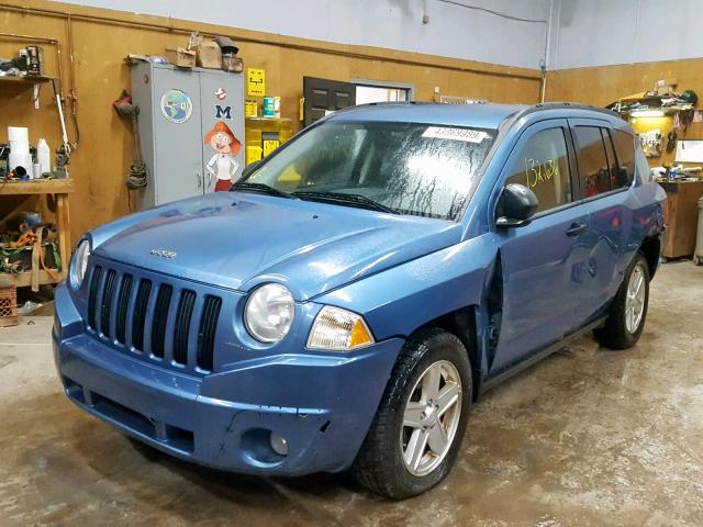 1J8FF47W37D428702 - 2007 JEEP COMPASS BLUE photo 2