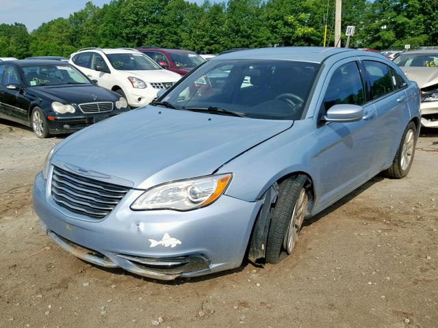 1C3CCBBB8DN503819 - 2013 CHRYSLER 200 TOURIN BLUE photo 2