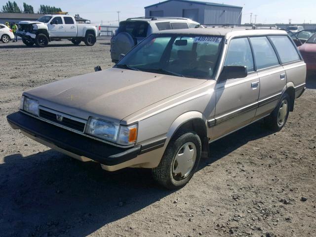 JF2AN53B4JE438624 - 1988 SUBARU GL 4WD BEIGE photo 2