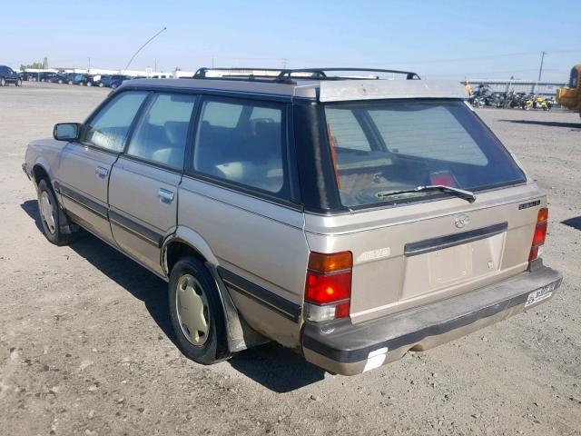 JF2AN53B4JE438624 - 1988 SUBARU GL 4WD BEIGE photo 3