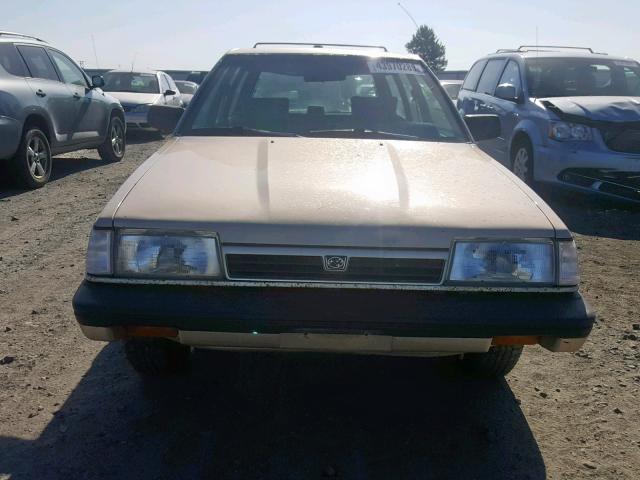 JF2AN53B4JE438624 - 1988 SUBARU GL 4WD BEIGE photo 9