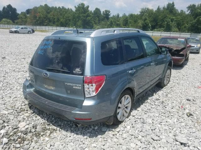 JF2SHAGC6BH752377 - 2011 SUBARU FORESTER T BLUE photo 4