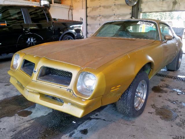 2T87M4N125939 - 1974 PONTIAC FIREBIRD GOLD photo 2