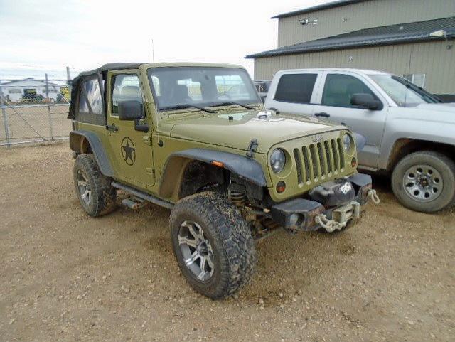 1C4AJWAG8DL686969 - 2013 JEEP WRANGLER S GREEN photo 1