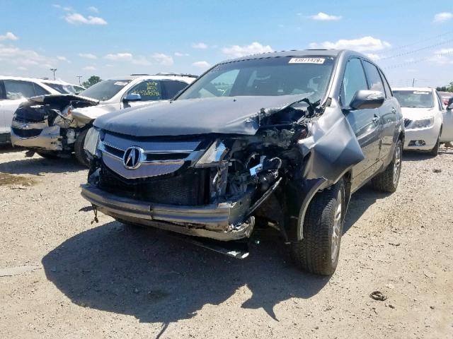 2HNYD28299H513985 - 2009 ACURA MDX CHARCOAL photo 2