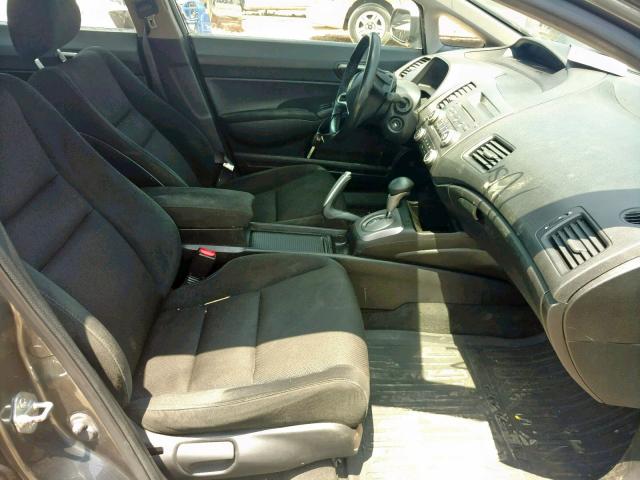 2HGFA16619H327574 - 2009 HONDA CIVIC LX-S Сұр фото 5